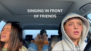 Singing in front of friends and family priceless reactions [upl. by Afinom]