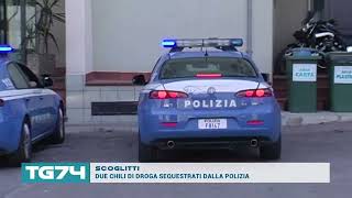 SCOGLITTI DUE CHILI DI DROGA SEQUESTRATI DALLA POLIZIA [upl. by Ellan]