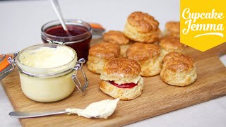 How to make perfect English Scones  Cupcake Jemma [upl. by Zenas]