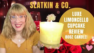 Slatkin amp Co LUXE Limoncello Cupcake Review  80oz Candle [upl. by Henricks630]