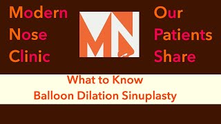 What to Know Balloon Sinuplasty [upl. by Arrotal]