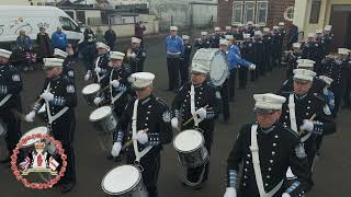 Donaghadee Flutes amp Drums Full Clip 4K  Cloughmills Crown Defenders Parade 2024 [upl. by Maggs]