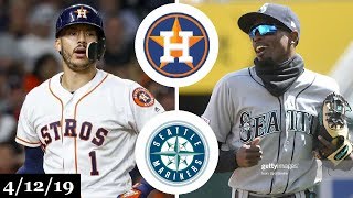 Houston Astros vs Seattle Mariners Highlights  April 12 2019 [upl. by Alimat]