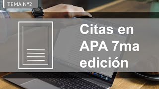 Citas en formato APA 7ma Edición [upl. by Ewolram]