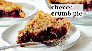 Cherry Crumb Pie Recipe with Sweet Cherries and Crumble Topping shorts [upl. by Odlo]