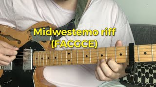 Midwest emo riff FACGCE tabs [upl. by Fregger]