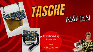 Wie du eine Crossbodybag nähen kannst  Tasche Annemie 🧵🪡 [upl. by Boccaj]