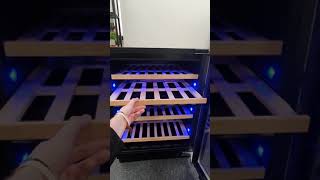 A closer look at the Dunavox DAU45125DSSTO handleless wine cooler  EWR [upl. by Artined]