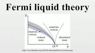 Fermi liquid theory [upl. by Jaehne]