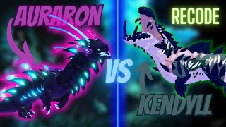 KENDYLL VS AURARON  Creatures of Sonaria Recode [upl. by Hen]