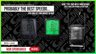 Sunding Bicycle Speedometer  Review [upl. by Airdnek]