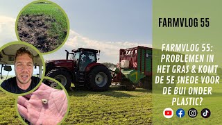 Farmvlog 55 Problemen in het gras amp komt de 5e snede voor de bui onder plastic [upl. by Christoper]