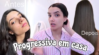 FIZ A PROGRESSIVA FASHION GOLD SOZINHA EM CASA  Mah Marangoni [upl. by Arekat]