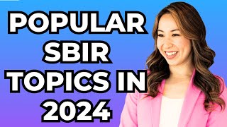 Top 5 Hottest SBIR Topics in 2024 Healthcare Biotech AI Renewable Energy amp More [upl. by Valleau]