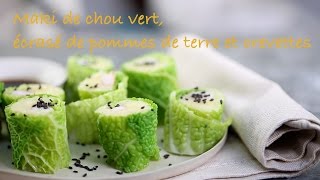 Recette maki chou vert [upl. by Nnayecats798]