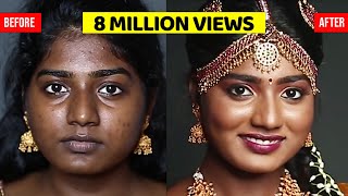 SOUTH INDIAN MAKEUP LOOK FOR DARK SKIN [upl. by Dnomar275]