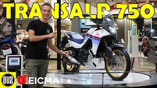 HONDA TRANSALP 750 Dal vivo è MOLTO BELLA 💣 EICMA 2022 [upl. by Lugar]