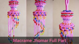 DIY Macrame Jhumar  Macrame Chandelier  मेक्रम झूमर  How To Make Macrame Jhumar  Chandelier [upl. by Pirali]