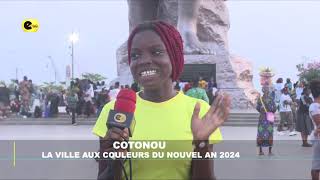 COTONOU  la ville aux couleurs du Nouvel An 2024 [upl. by Limann]