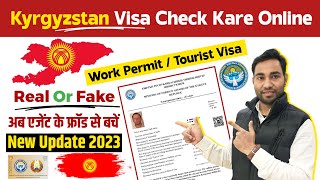 kyrgyzstan ka visa kaise check kare  how to check krgyzstan visa  kyrgyzstan visa check online [upl. by Akehsyt]