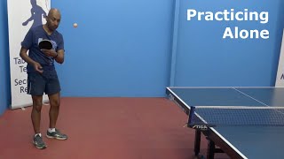 Practicing Alone  Table Tennis  PingSkills [upl. by Miof Mela]