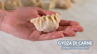 GYOZA DI CARNE  Ricetta facile e buonissima [upl. by Kimberlyn]