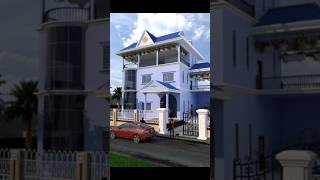 ម៉ូតគំរូផ្ទះវីឡា Sample Villa komsan exteriordesign exterior exteriordecor sketching sketchup [upl. by Shelia]