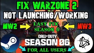 How to fix Warzone 2 Crashing amp Not Launching  Easy FIX   ✅NEW UPDATE 2023 [upl. by Vivle]