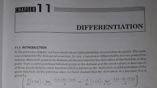 CLASS 12 quotDIFFERENTIATIONquot CONCEPTS AND R D SHARMA SOLUTIONSLEC 1 [upl. by Janel517]