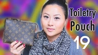 Louis Vuitton Toiletry Pouch 19 Review [upl. by Diarmuid]