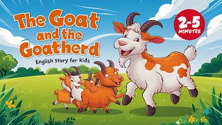 The Goat and the Goatherd English Story for kids [upl. by Nekial645]