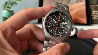 停產了的lemania 5100 機芯Tutima Military Chronograph [upl. by Eenalem27]