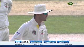 Stuart Broads Controversial Dismissal  Day Three First Ashes Test 2013 [upl. by Wyck837]