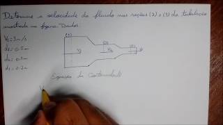 Mecanica dos Fluidos  Cinematica dos Fluidos  Exercicio Resolvido 1 [upl. by Gonroff]