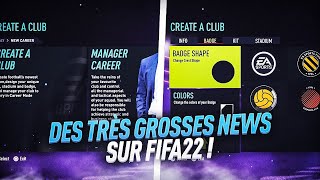 FIFA 22  DE TRÈS GROSSES NOUVEAUTÉS   IMAGES INÉDITES [upl. by Rand]