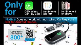 Luckymore Wireless Carplay Adapter [upl. by Sheley]