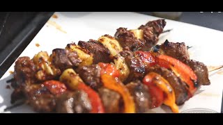 How to Cook Delicious Steak Kebabs on the Grill [upl. by Light]