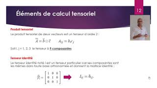 Cours 1  Calcul indiciel et tensoriel [upl. by Asilat792]