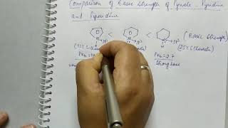 Basic Strength of Pyrrole Pyridine and Piperidine [upl. by Leaper]