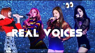 BLACKPINK REAL VOICES  each members [upl. by Kreis88]