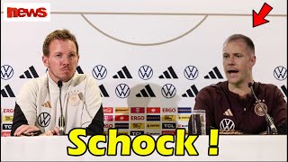 SchockSkandal um Manuel Neuer Julian Nagelsmann berief plötzlich Stegen als Ersatz [upl. by Ttenrag882]