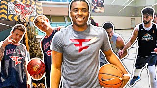 FaZe Clan Challenged By A Professional Basketball Player [upl. by Naehs]