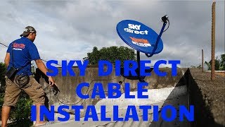 CIGNAL GSAT OR SKY DIRECT CABLE INSTALLATION [upl. by Adlare]