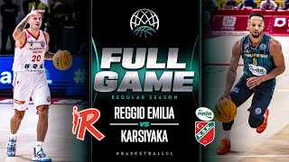 UNAHOTELS Reggio Emilia v Pinar Karsiyaka  Full Game  Basketball Champions League 202223 [upl. by Akirdnas]