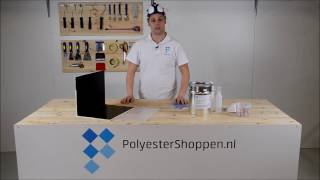 Polyester afwerken met Topcoat [upl. by Annoiek88]