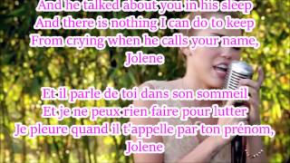 Miley Cyrus Jolene traduction lyrics [upl. by Zetnahs]