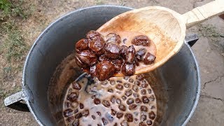 Dulceata de nuci verzi reteta traditionala veche Jam of green nuts Romanian traditional recipe [upl. by Sorazal354]