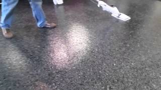 How to Clean a Epoxy Floor with Steam Cleaner [upl. by Asirem]