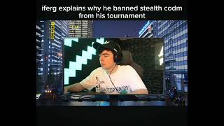 iferg explains why he banned stealth codm [upl. by Asinla]