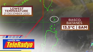 Temperatura sa Basco Batanes bumagsak sa 135 degrees celsius  Headline Pilipinas 21 Dec 2022 [upl. by Franky]